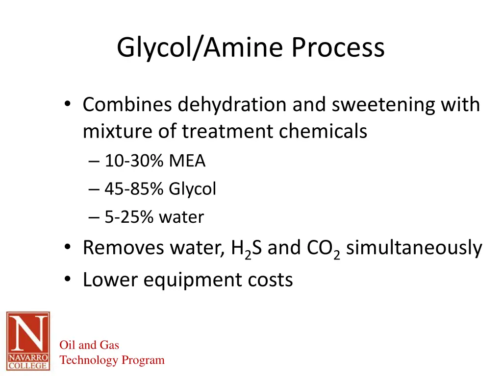 glycol amine process