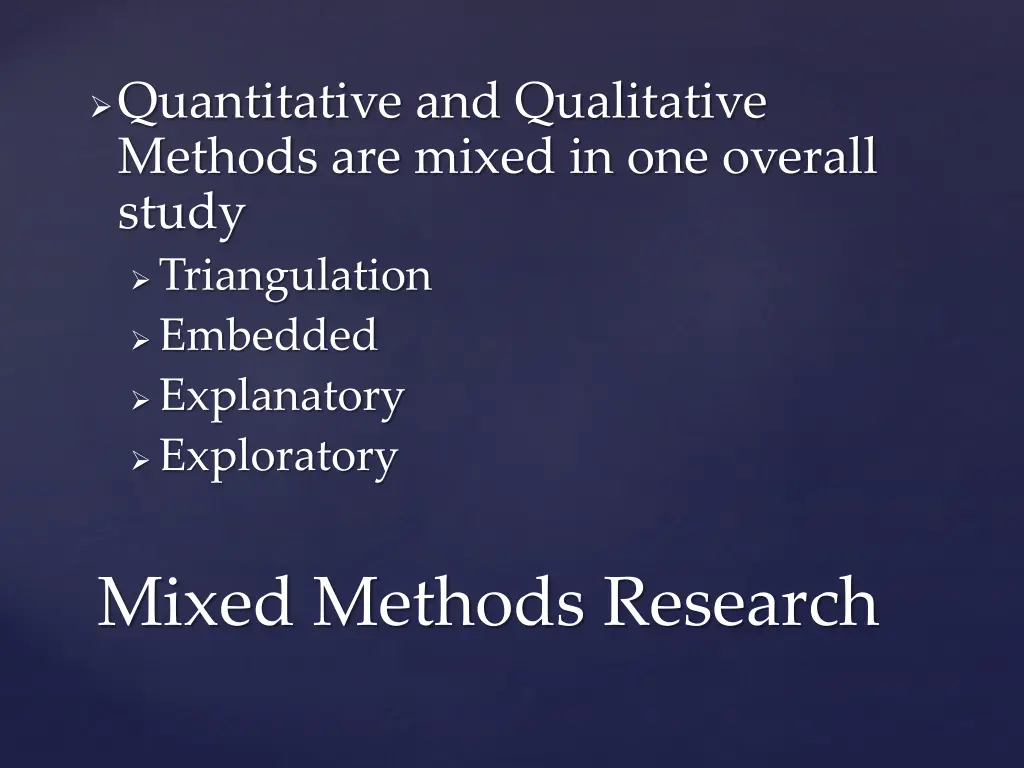 quantitative and qualitative methods are mixed