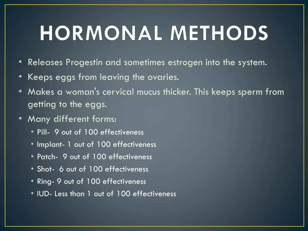 hormonal methods 1