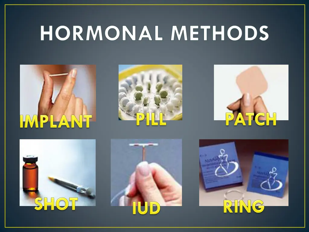 hormonal methods