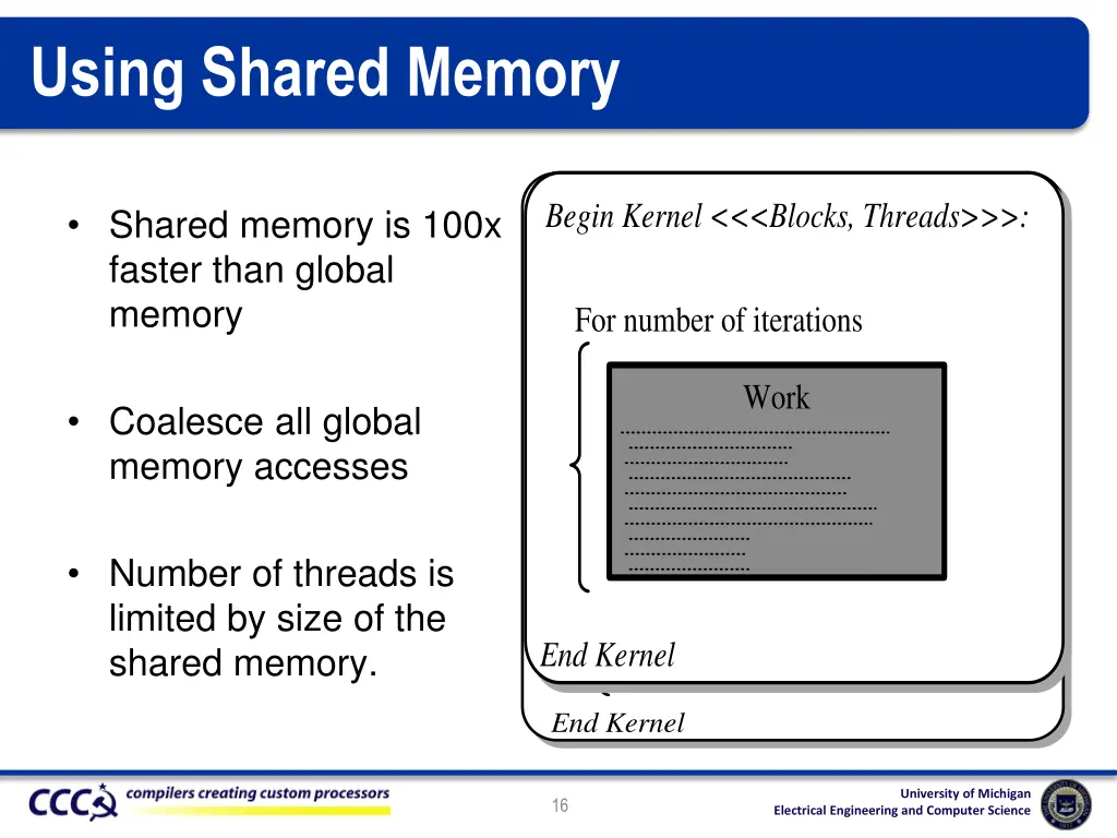 using shared memory