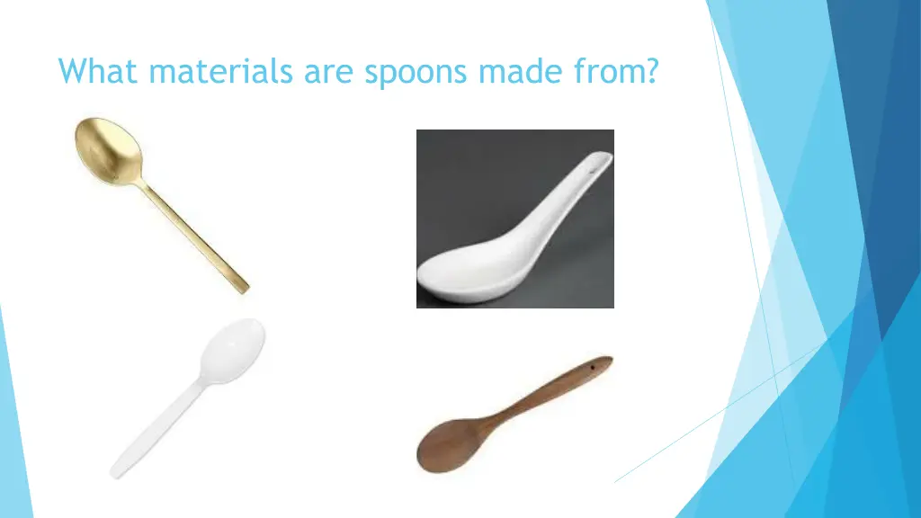 what materials are spoons made from