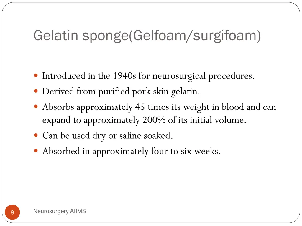 gelatin sponge gelfoam surgifoam