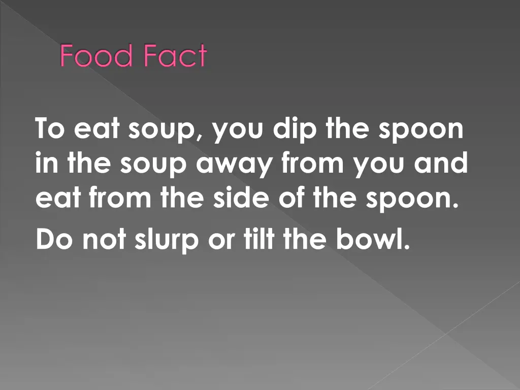 food fact