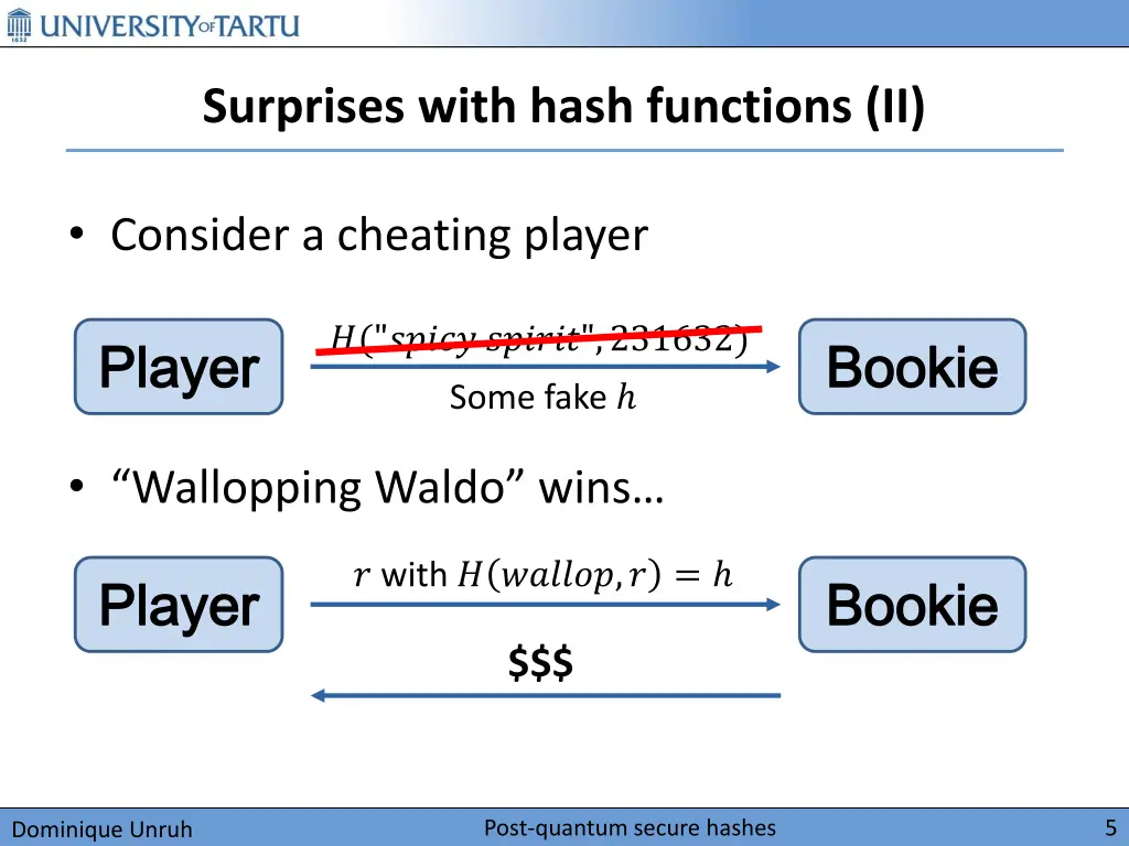 surprises with hash functions ii