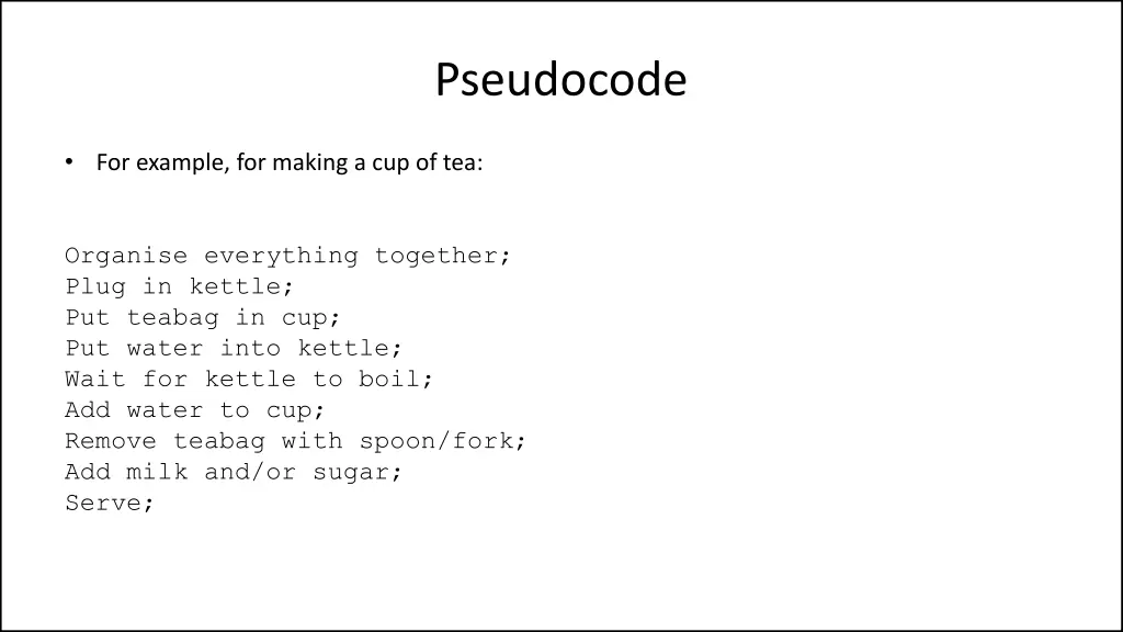 pseudocode 3