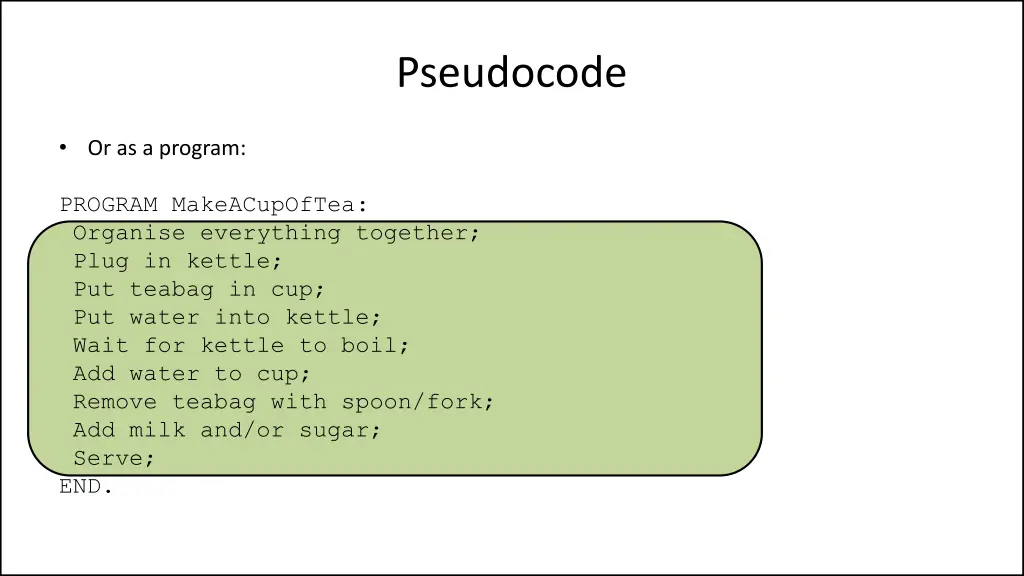 pseudocode 5