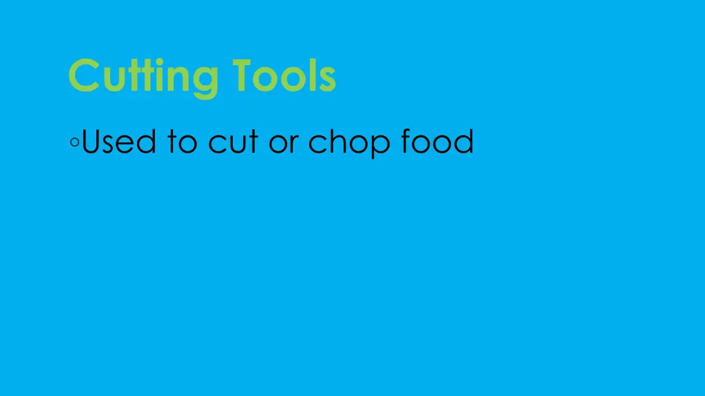 cutting tools