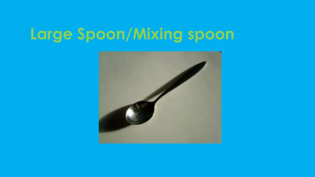 large spoon mixing spoon