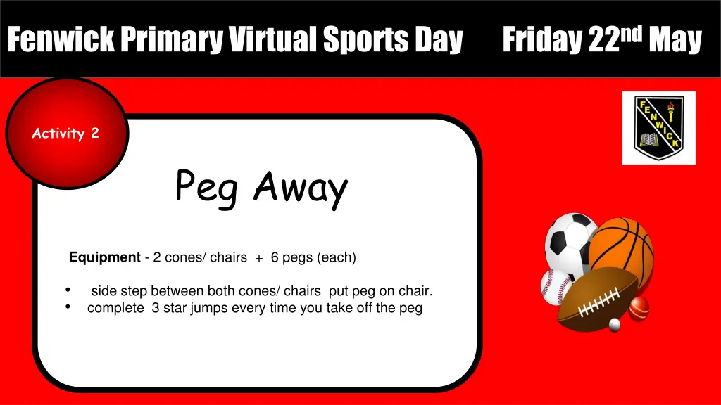 fenwick primary virtual sports day friday 2