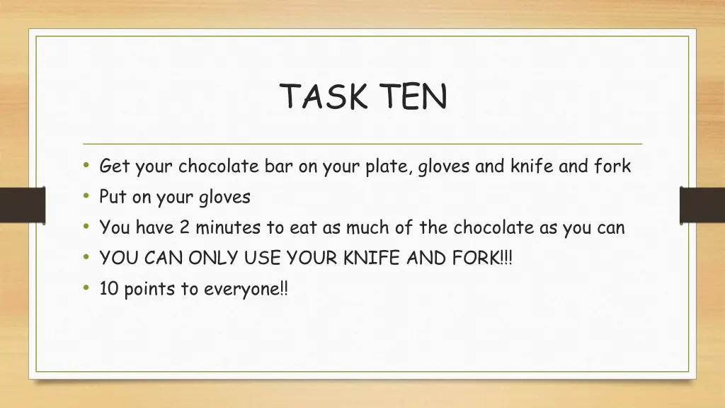 task ten