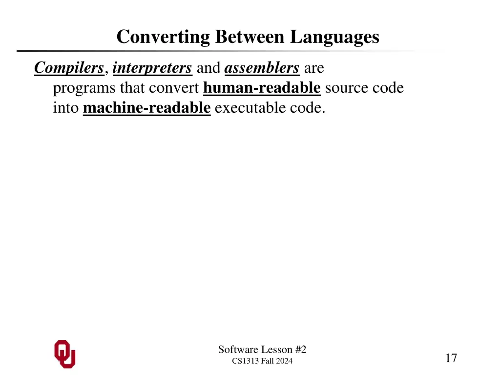 converting between languages