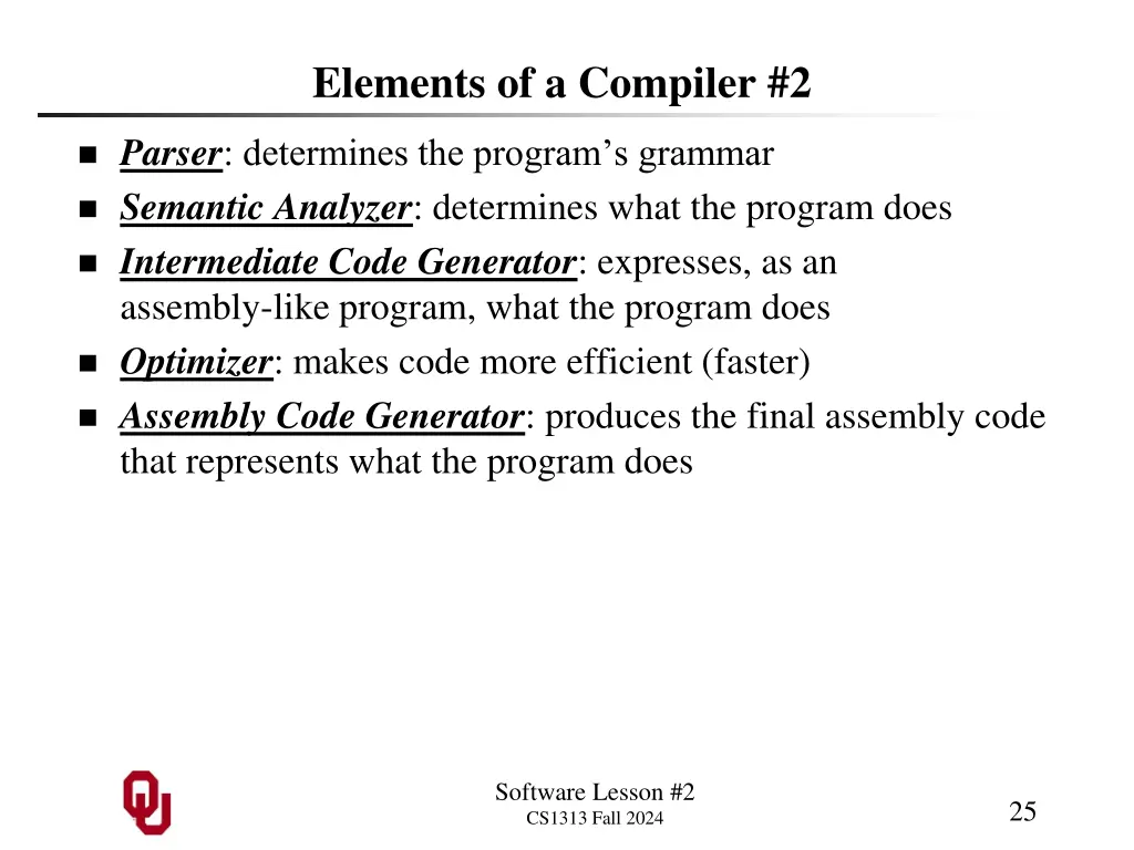 elements of a compiler 2