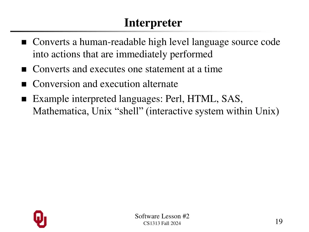 interpreter