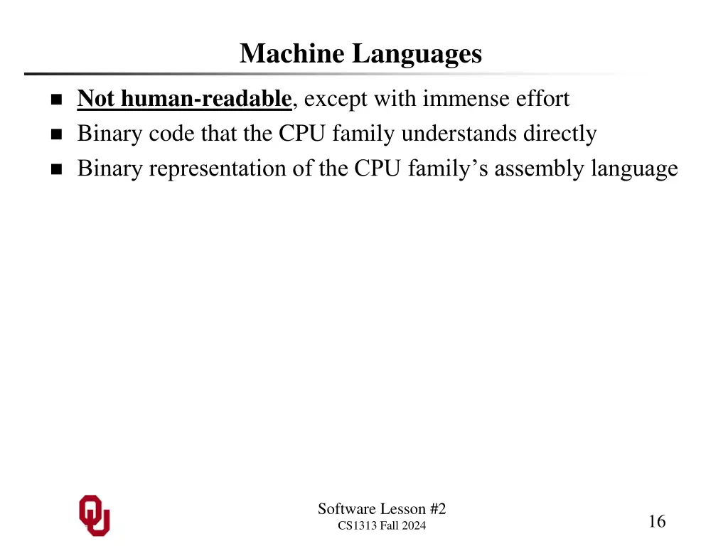 machine languages