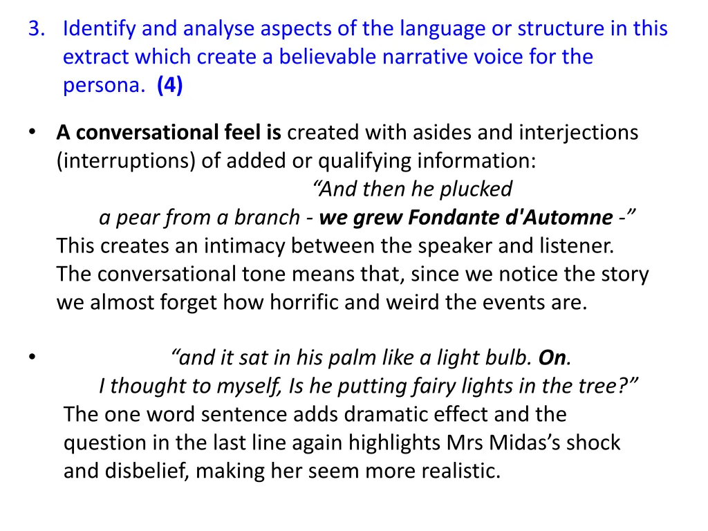 3 identify and analyse aspects of the language 1