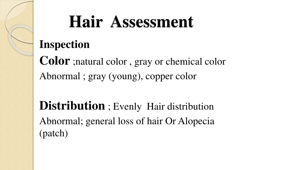 hair assessment