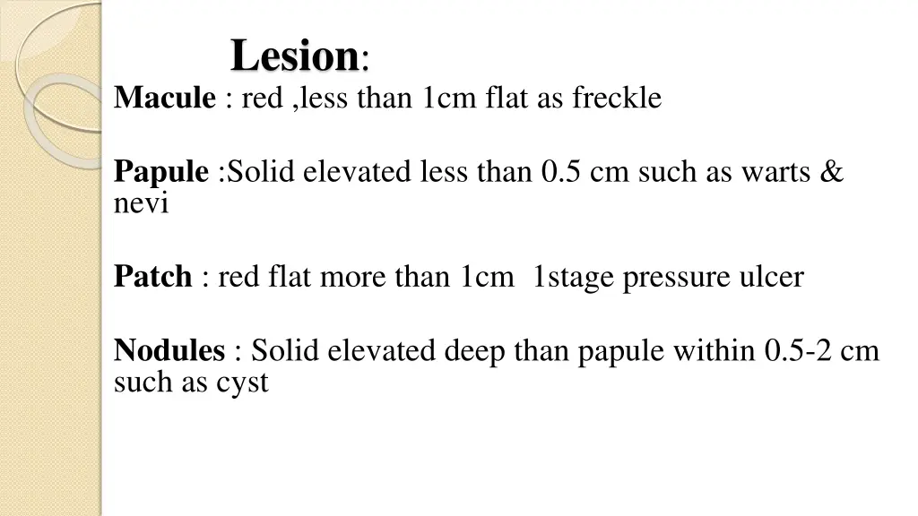 lesion