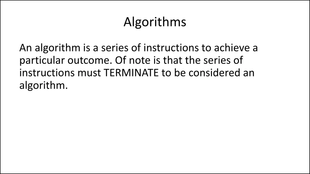 algorithms 1