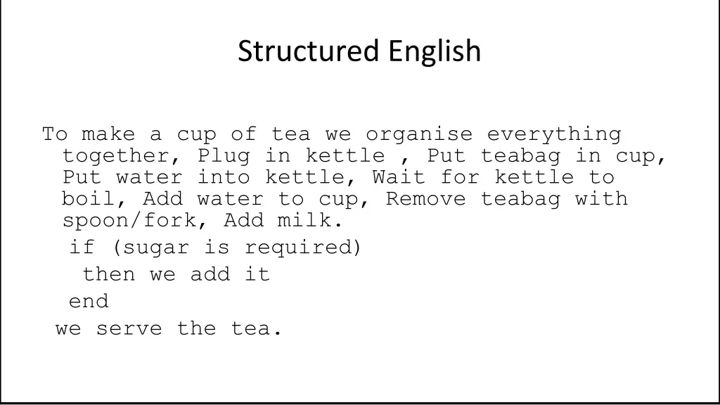 structured english