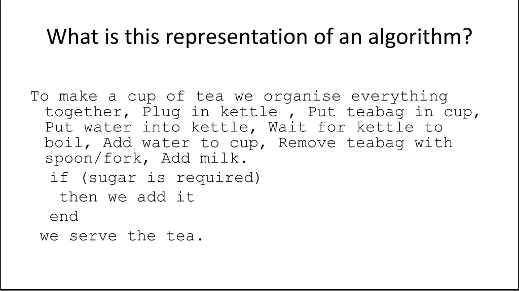 what is this representation of an algorithm 3