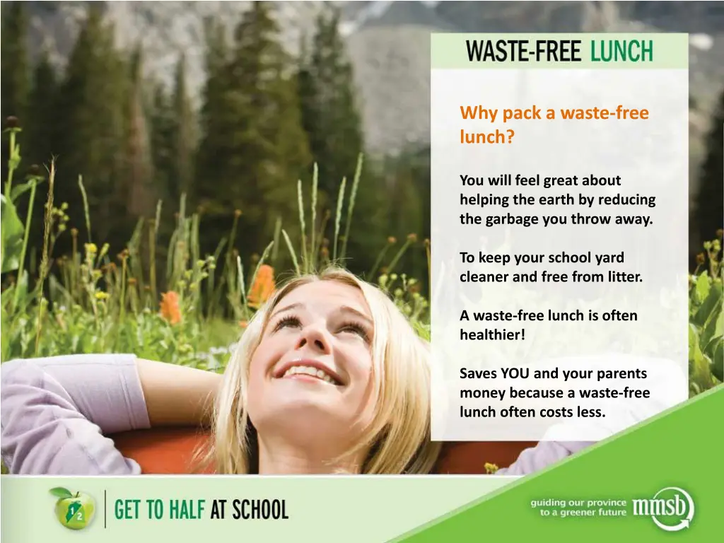 why pack a waste free lunch