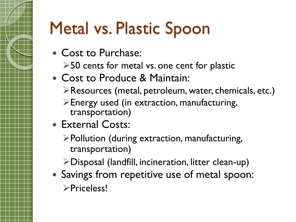 metal vs plastic spoon