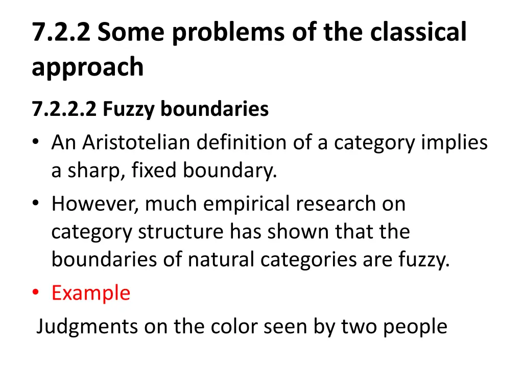 7 2 2 some problems of the classical approach 1