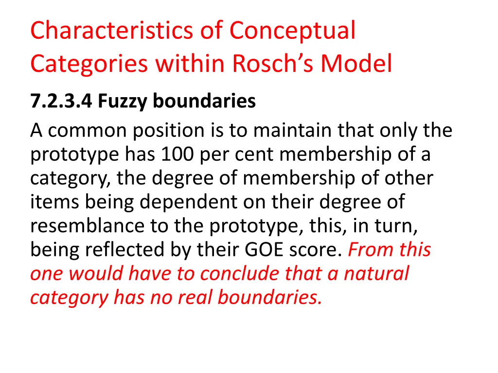 characteristics of conceptual categories within 2