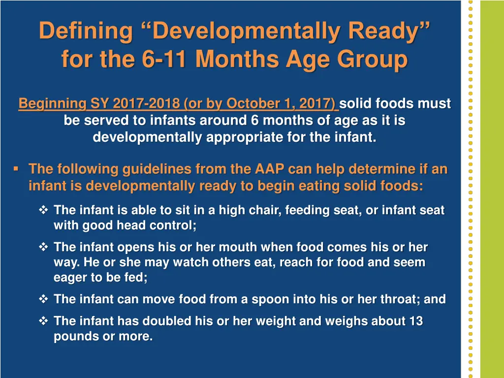 defining developmentally ready