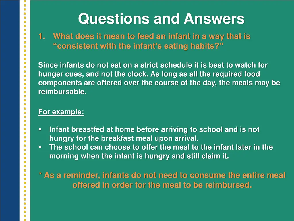 questions and answers what does it mean to feed