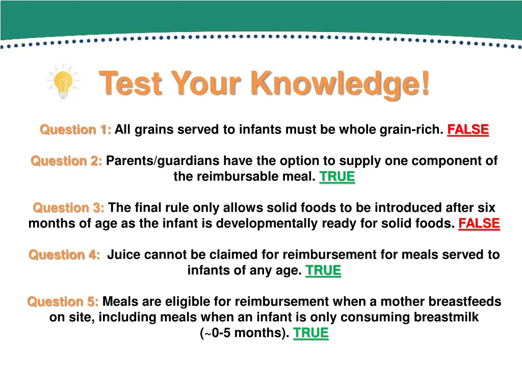 test your knowledge 1