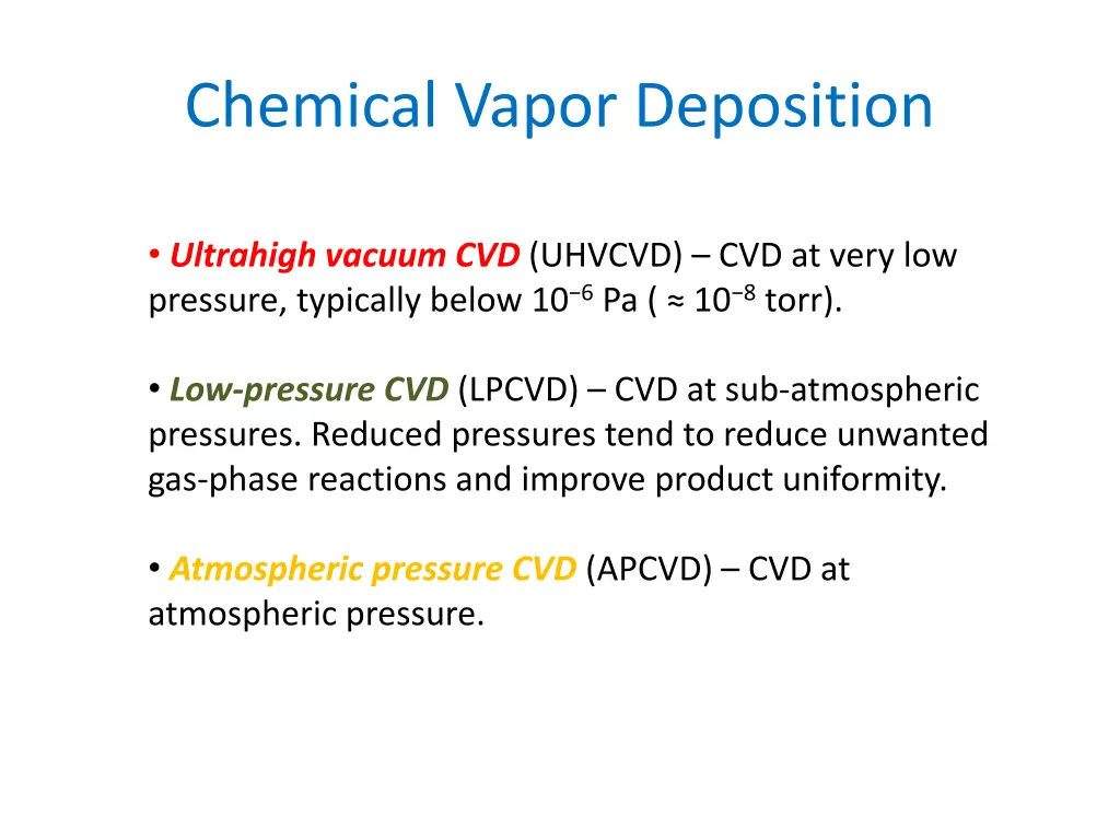 chemical vapor deposition 2