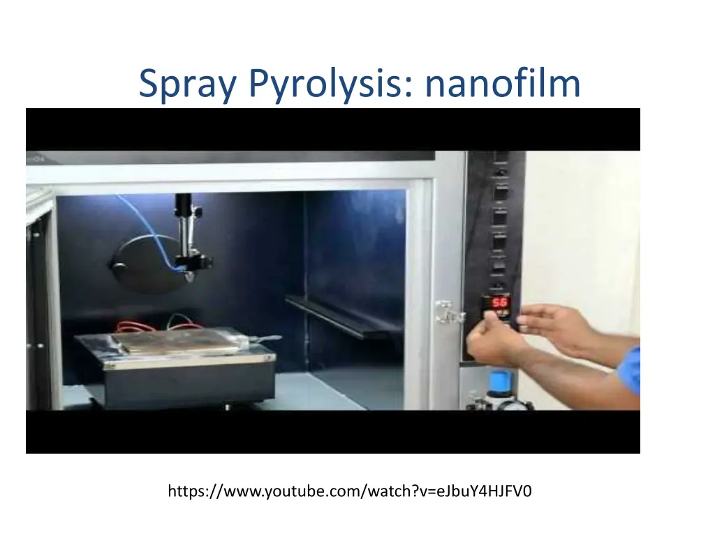 spray pyrolysis nanofilm