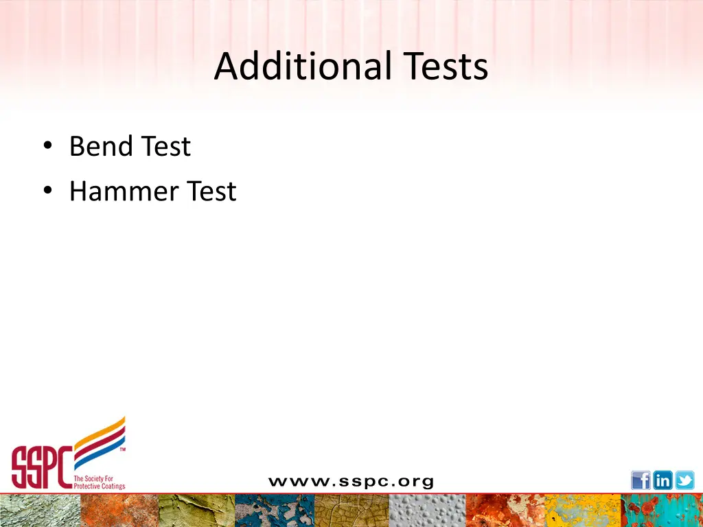 additional tests