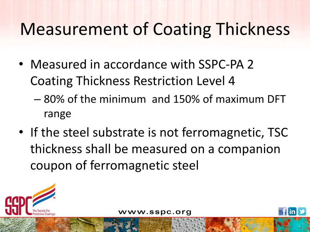 measurement of coating thickness