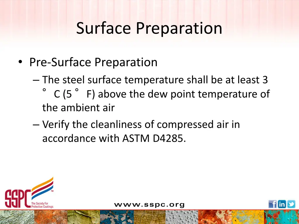 surface preparation