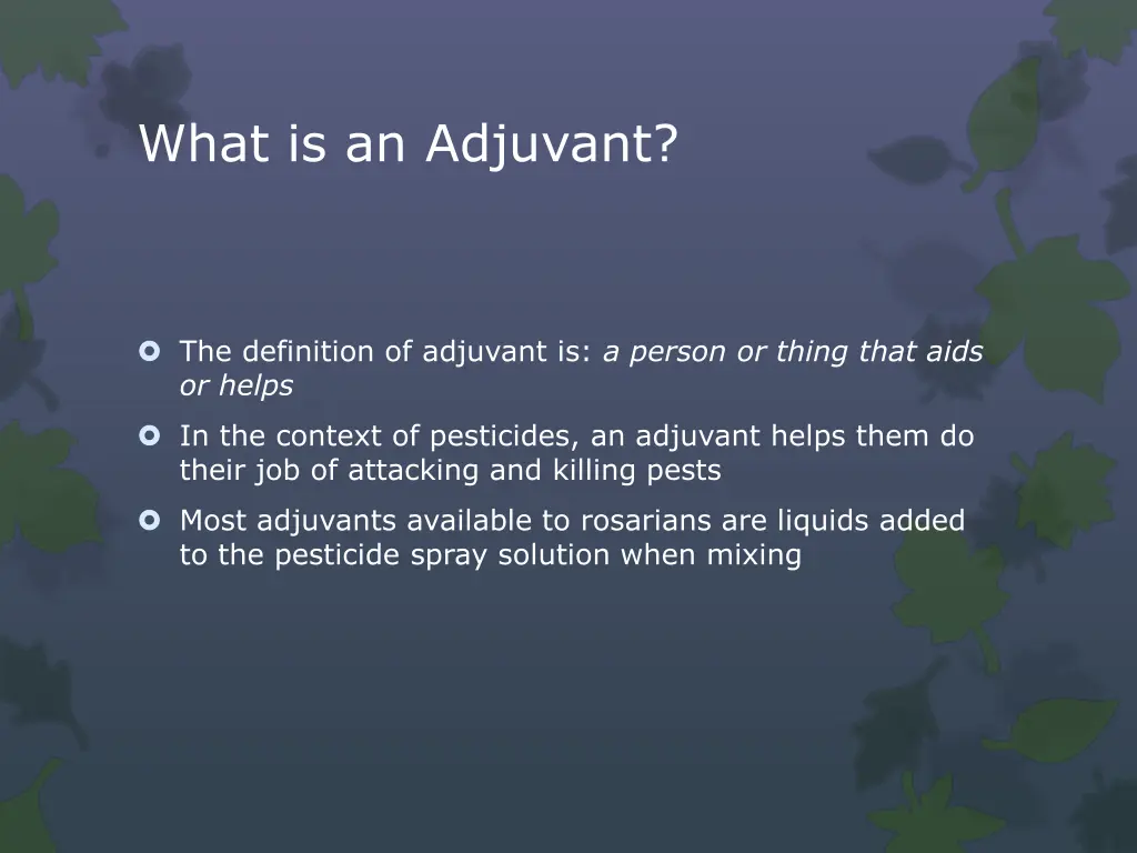 what is an adjuvant