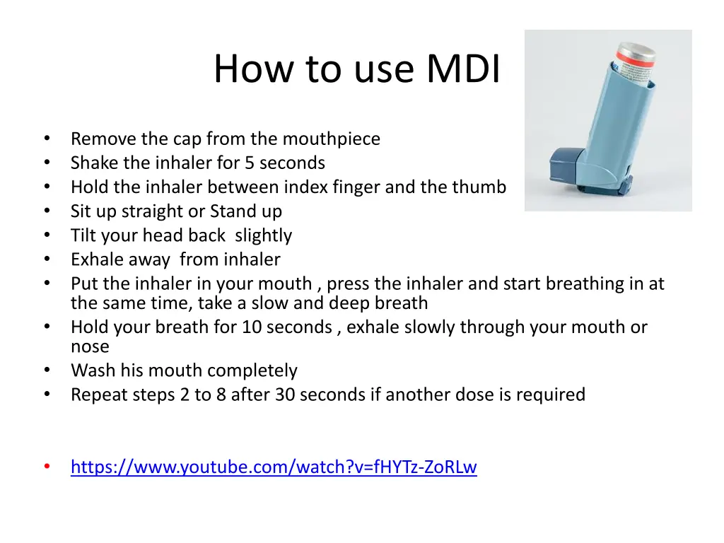 how to use mdi