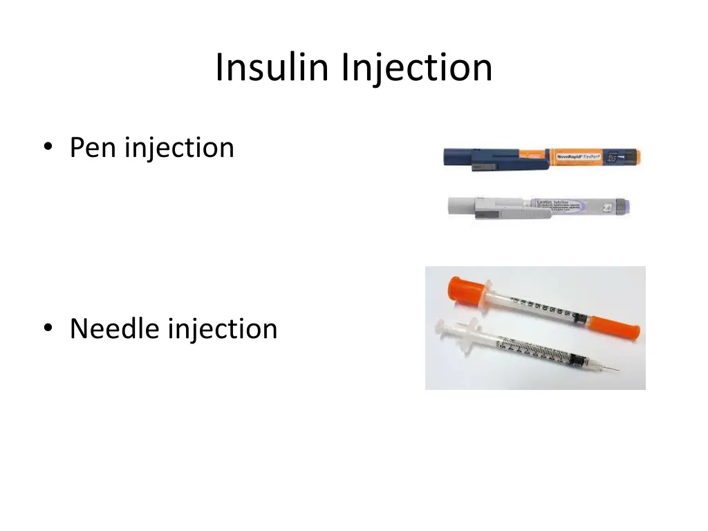 insulin injection