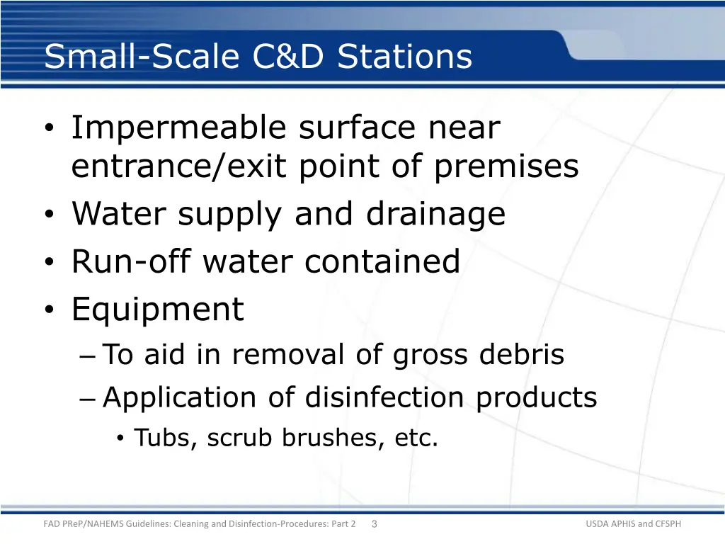 small scale c d stations