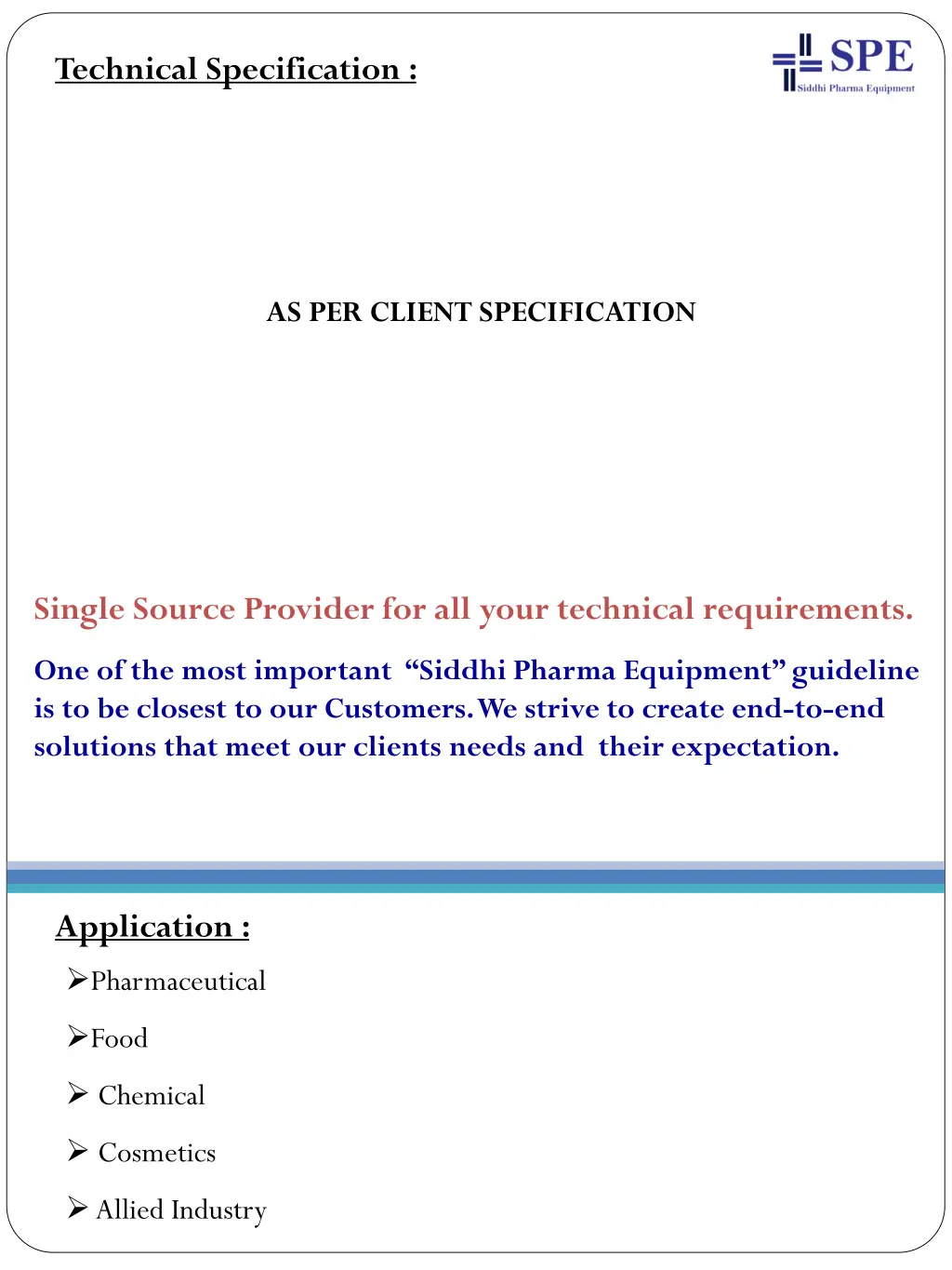 technical specification