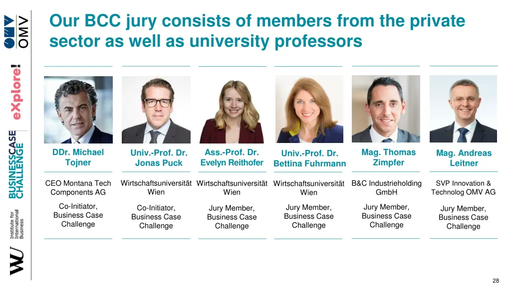 our bcc jury consists of members from the private