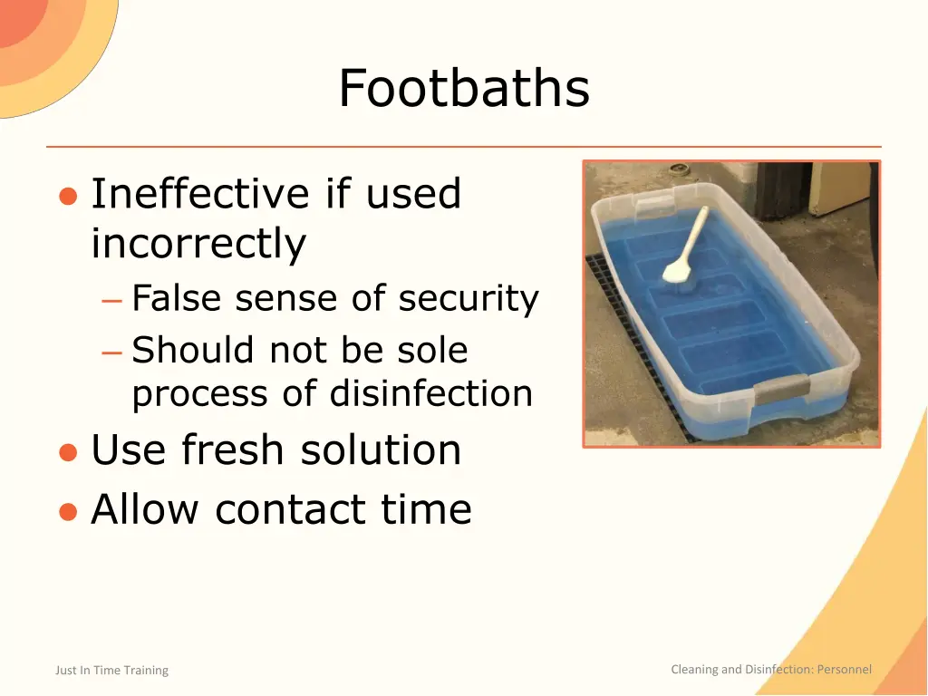 footbaths