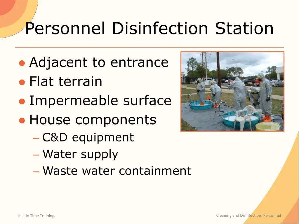 personnel disinfection station