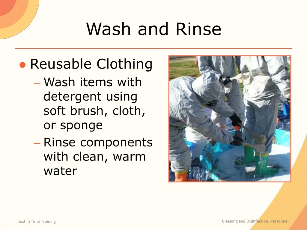 wash and rinse