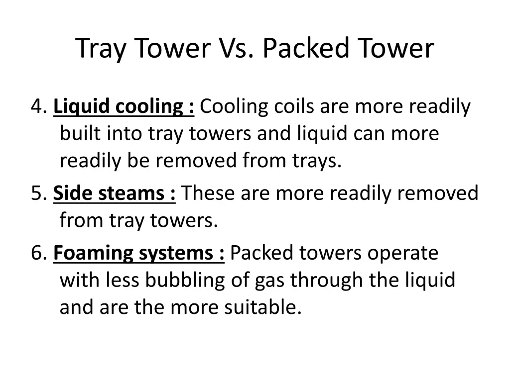 tray tower vs packed tower 1