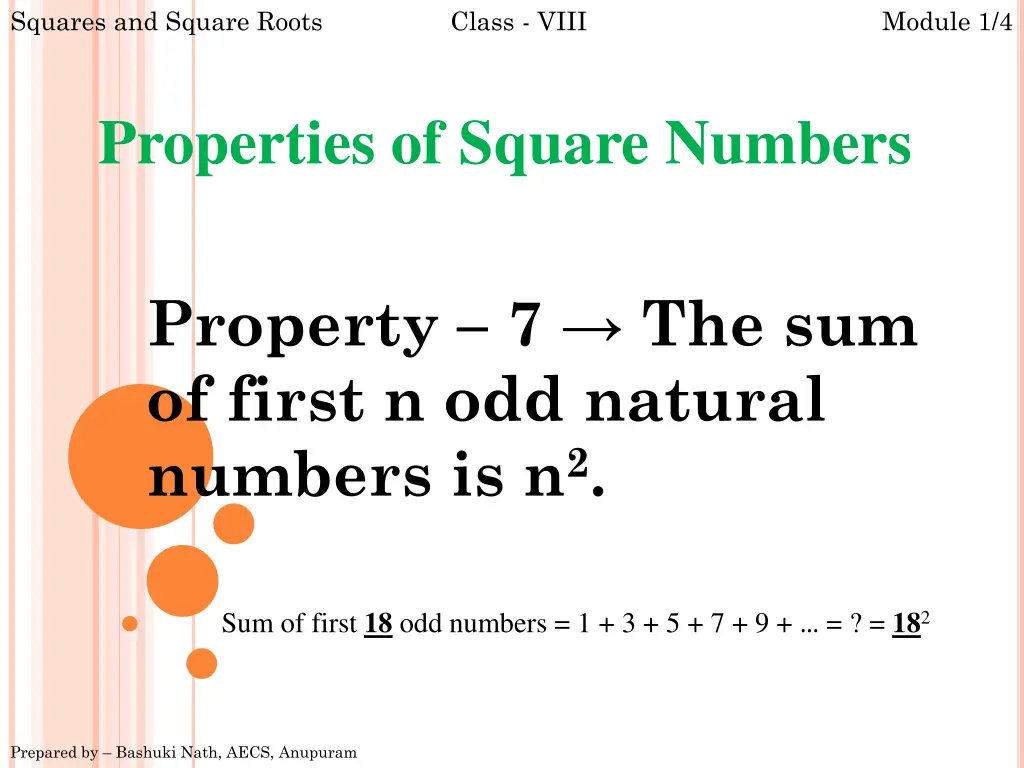 squares and square roots 10