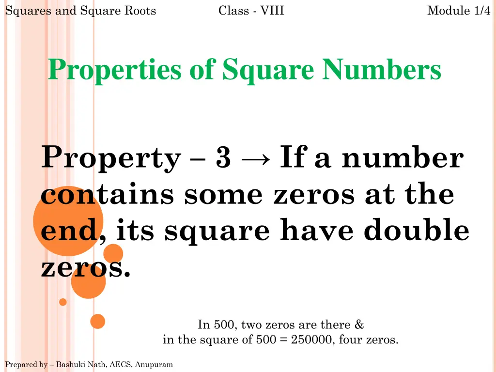 squares and square roots 6