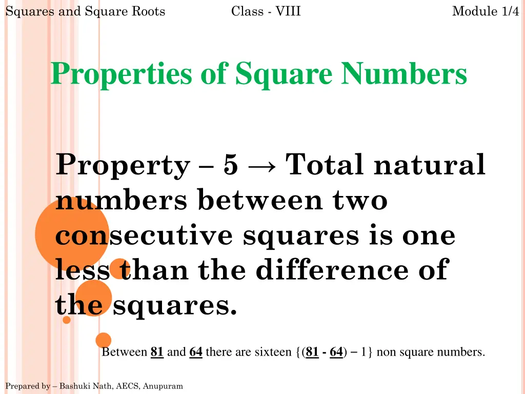 squares and square roots 8